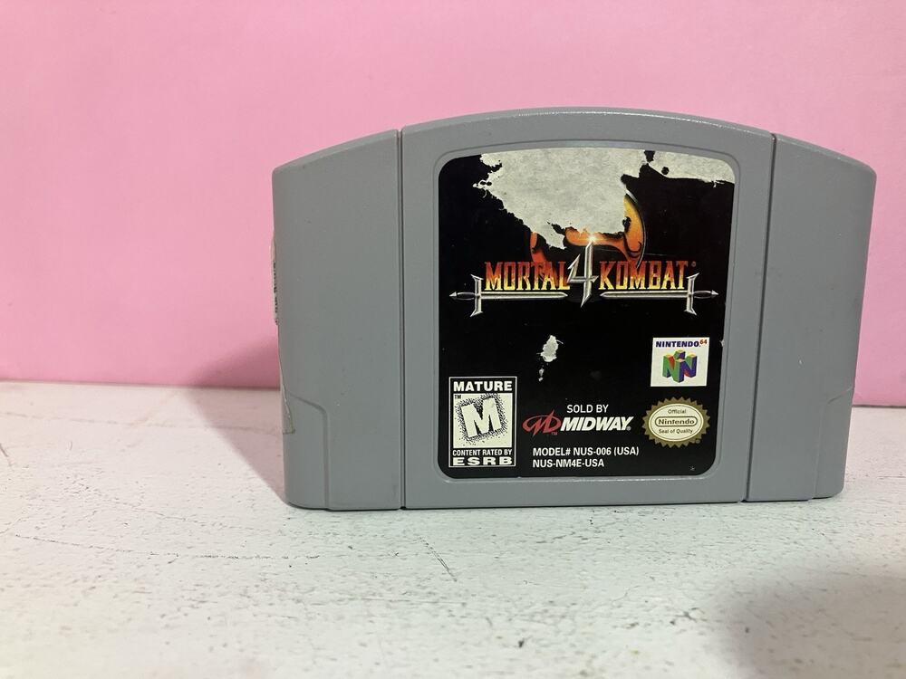 Mortal Kombat 4 (Nintendo 64, 1998) Authentic, Tested & Working!